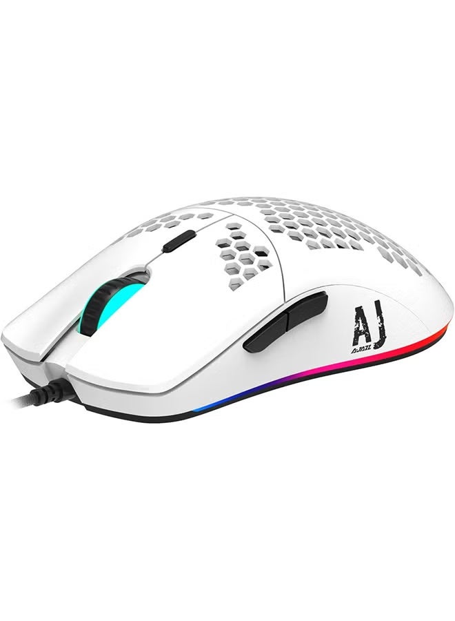 A-jazz AJAZZ AJ390 Ultra-Light Gaming Mouse, 16000 DPI RGB Honeycomb Wired Mouse, 69g Lightweight, PAW3338 Sensor, 7 Programmable Buttons - Image 5